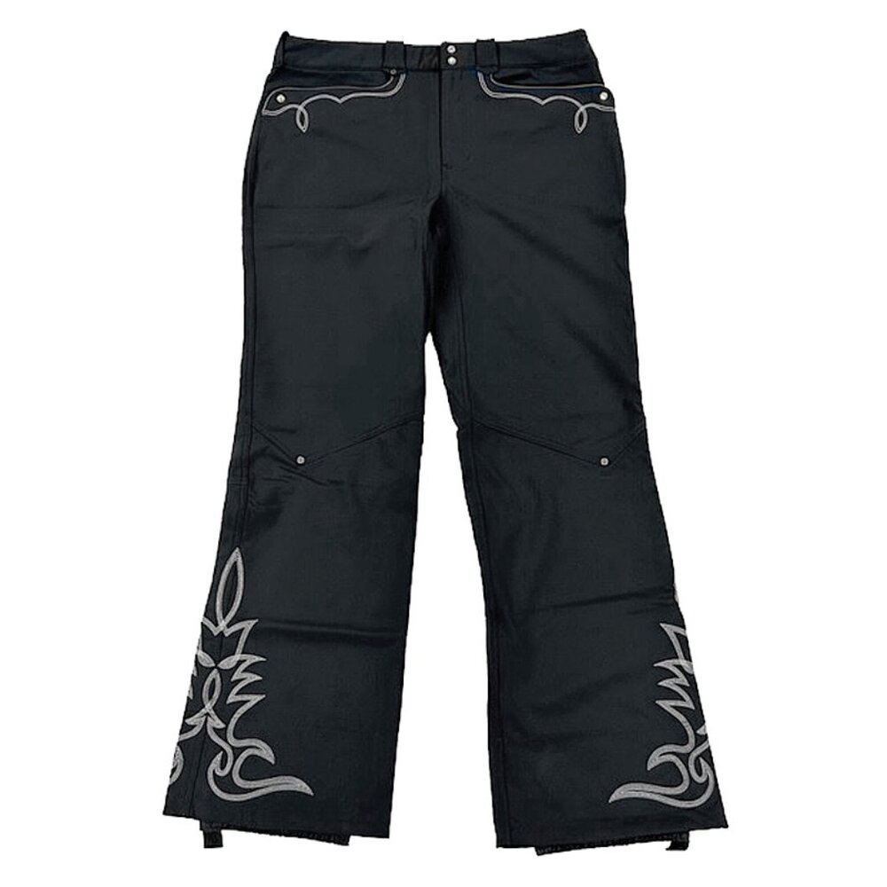 NEW $695 Ralph Lauren RLX Western Style Ski Pants! XL 36 x 34.5 Softshell Black